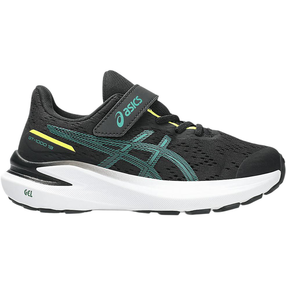 Asics GT-1000 13 Cushioning Stability Lightweight Moisture-Wicking Outdoor Fitness Sports Running Shoes Kids Sneakers Black 1014A344-008