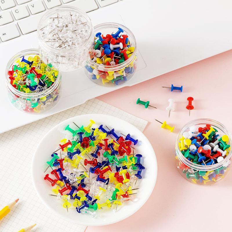 100 pcs Boxed Creative Colored Thumbtacks for Photo Wall