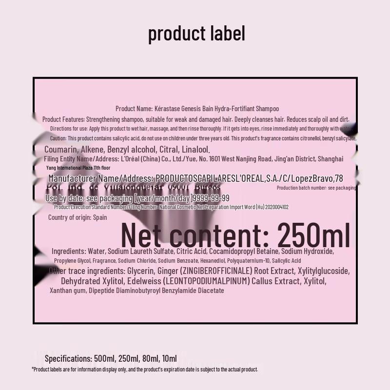 Kérastase Genesis Fortifying Ginger Anti-Hair Fall Shampoo