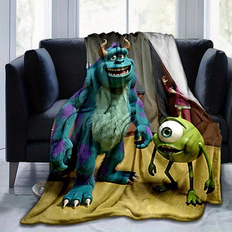 1pc, Soft and Cozy Monster Inc. Plush Blanket, Perfect for All Seasons, Soft Flannel Throw Blanket, Versatile & Cozy for Bedroom, Living Room, Travel,