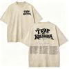 Vintage Washed Rapper Kris R Tshirts Men Women Clothing High Street Fashion Trend T Shirt High Quality Cotton Oversized Tshirt