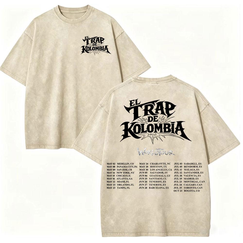 Vintage Washed Rapper Kris R Tshirts Men Women Clothing High Street Fashion Trend T Shirt High Quality Cotton Oversized Tshirt