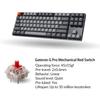 Keychron K8 Wireless Gaming Mechanical 87 US White LED Gateron G Pro Mechanical Wired and Bluetooth Compatible with Mac and Rollover G Pro Mechanical