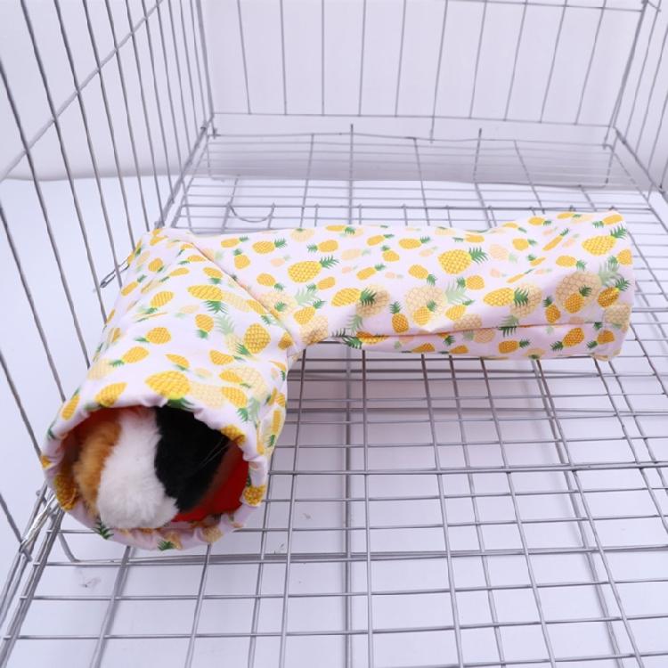Mjuk tunnel för smådjur Varm säng Gömställe Bur-tillbehör för marsvin