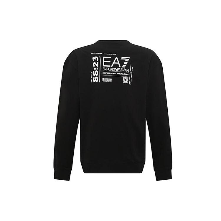 EMPORIO ARMANI EA7 SS23 Sweatshirt Men's Black 3RUM14-PJNWZ-1200