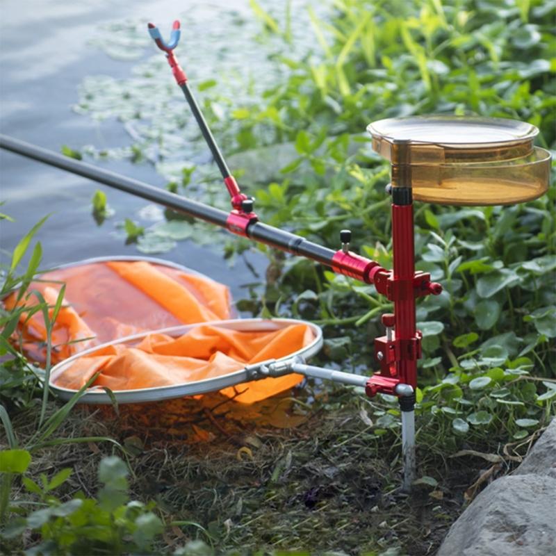 Aluminium Fiskeutrustning Markplugg Fäste Fiskeskyddsställ Spöfäste Ställ Markfäste Fisketillbehör