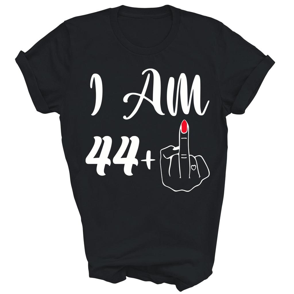 I Am 44 1 Finger 45th Birthday 45 Years Old Unisex Shirt Gift