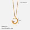 Titanium Steel Women Necklace Fade Resistant Collarbone Chain Minimalist Small Pendant Jewelry Accessory