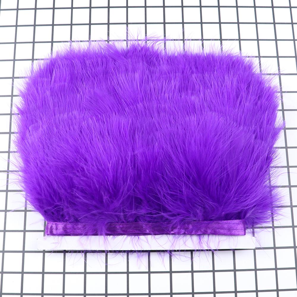 Feather1M 5M 10Meters Dyed Colorful Marabou Turkey Feathers Trim 8-10CM Soft Plumes Ribbon Fringe for Wedding Dress Sewing Decoration