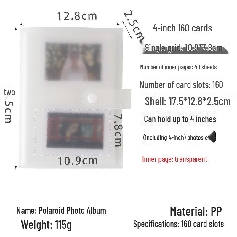 3-Inch Polaroid & Ticket Storage Album for Stargazing Keepsakes