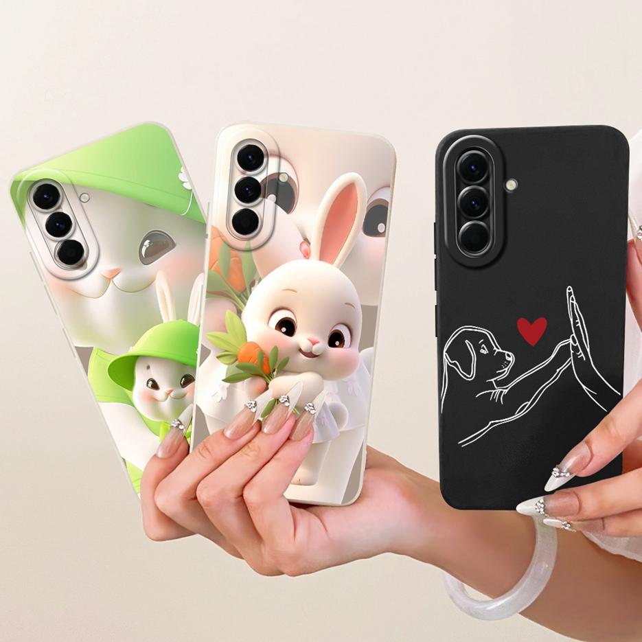 Per Samsung Galaxy A57 5G Custodia SM-A576B Cane Coniglio Cartone Animato Carino Cover Morbida Custodia per Telefono in TPU Per Samsung A57 A 57 GalaxyA57 5G Borse