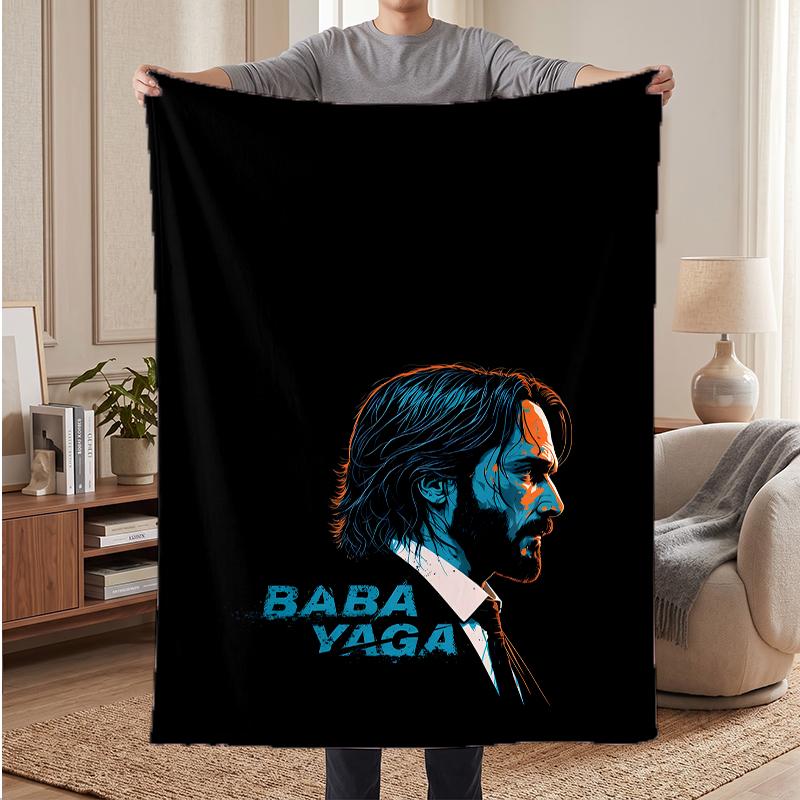 Baba yaga John wick Soft Warm Flannel Blankets Comfortable Blanket for Home Decoration Gifting