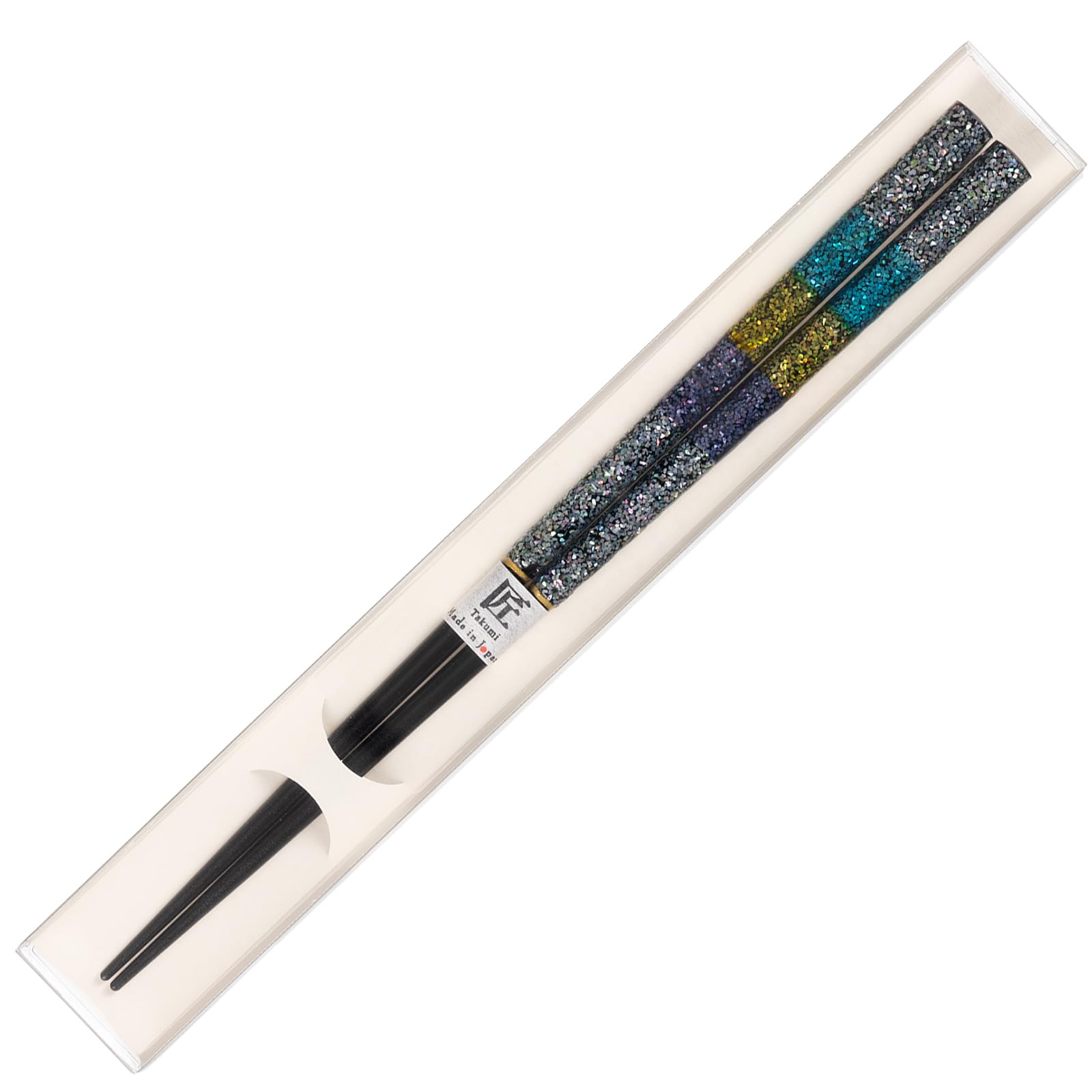 

Sunlife Dishwasher Adult Long Milky Way Natural Made in Takumi Chopsticks, Safe, Size, (23cm), Mother-of-Pearl Inlay, Design, Wood, Black, Japan, чёрный