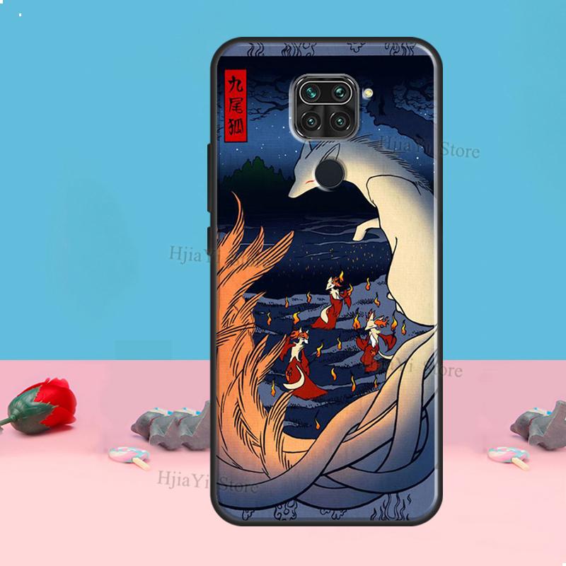 Kitsune Fox Art Für Xiaomi Redmi Hinweis 11 10 9 8 Pro 11S 10S Telefon Fall Für Redmi 10 9 9A 9C 9T Abdeckung Shell