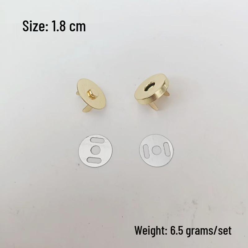 Unsichtbare magnetische Druckknöpfe ohne Nähen - 1,4 cm & 1,8 cm für Taschen, Geldbörsen und Mäntel