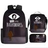 Luxury Popular Novelty Little Nightmares 3D Print 3pcs/Set pupil School Bags Laptop Daypack Backpack Lunch bag Pencil Case