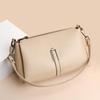 2026 Women's Versatile Crossbody Bag: Multi-layer, Large Capacity, Soft Leather, Small Square Design for Underarm or Shoulder