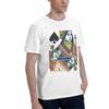 Playing Card  Queen of Spades Men TShirt Oversized T Shirts Mens Round Neck Cotton Tees Short Summer Male