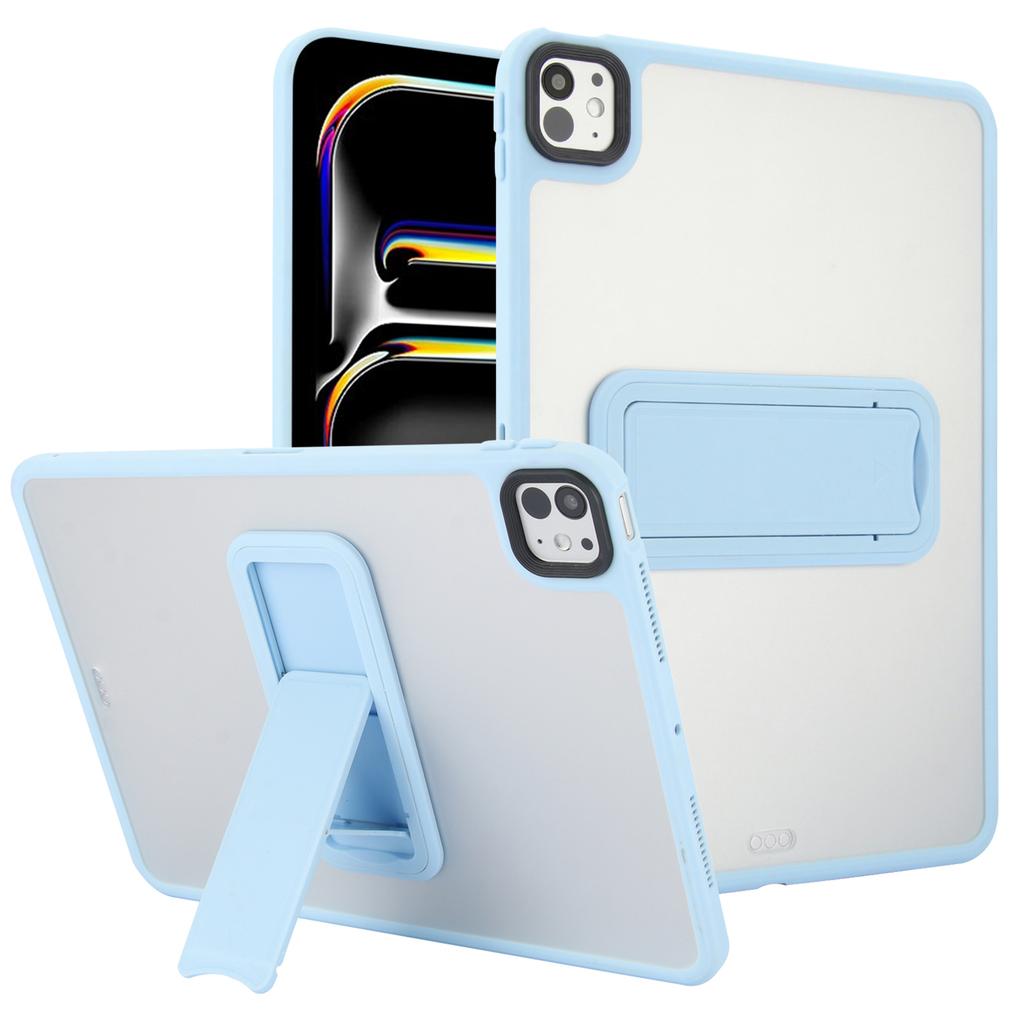 For iPad Pro 13 (2024) Case with Kickstand TPU+PC Skin-Touch Tablet Cover