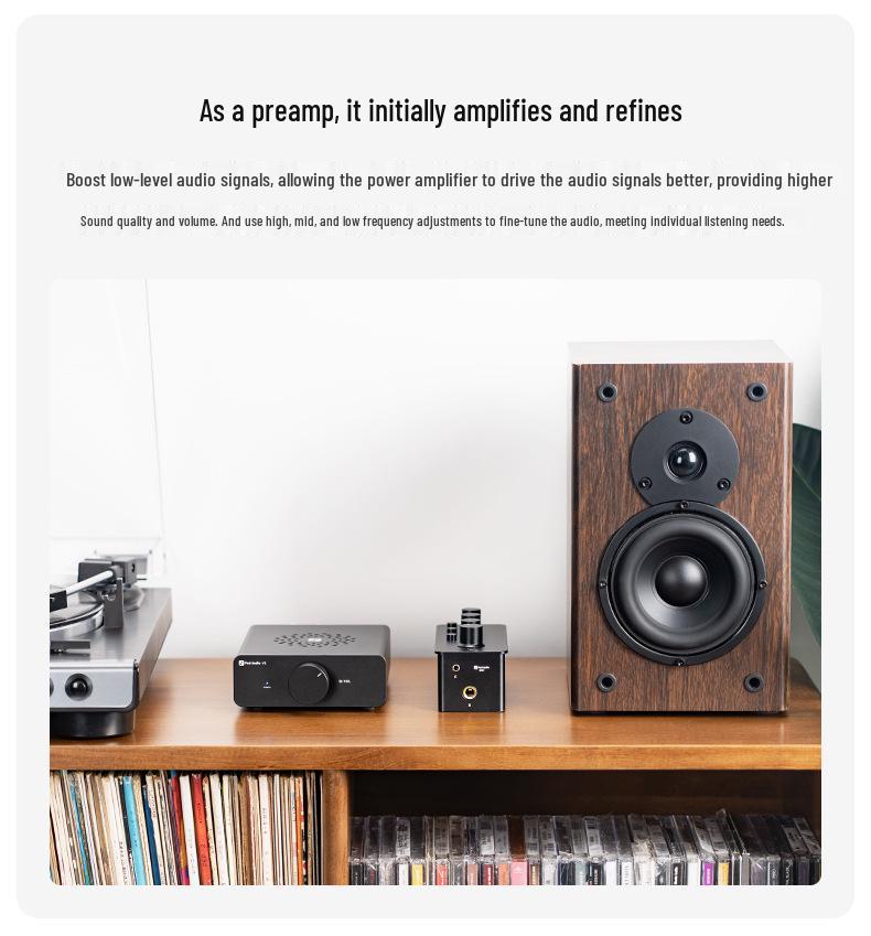 Fosi Audio SK01 Desktop & Portable Headphone Amp Preamp Combo