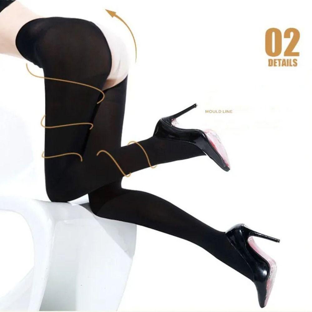 Step On Foot Women Leggings High Waist Plus Size Leggings Sexy Open Crotch Pantyhose  Women