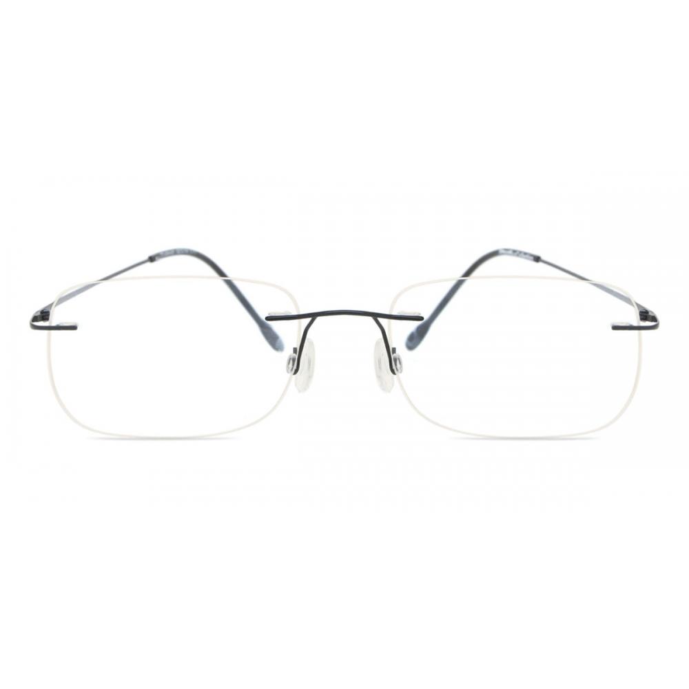 Rimless Square Black Smartbuy Collection Abra Tt Gv01 002 Fashion Men Eyeglasses