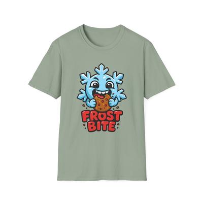 Unisex Softstyle T-Shirt Chibi Snowflake Gingerbread Frost Bite Funny Holiday