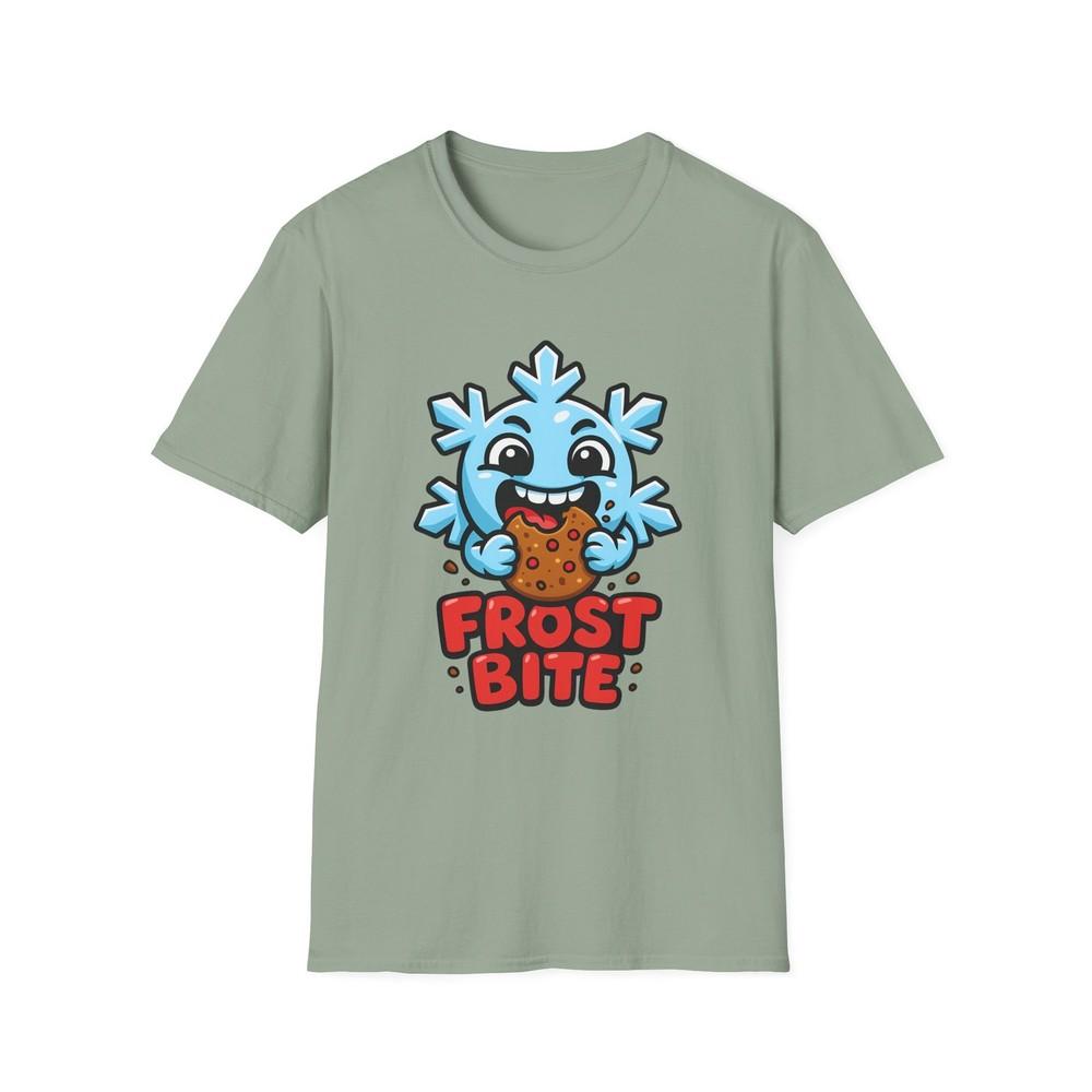 

Unisex Softstyle T-Shirt Chibi Snowflake Gingerbread Frost Bite Funny Holiday 3XL