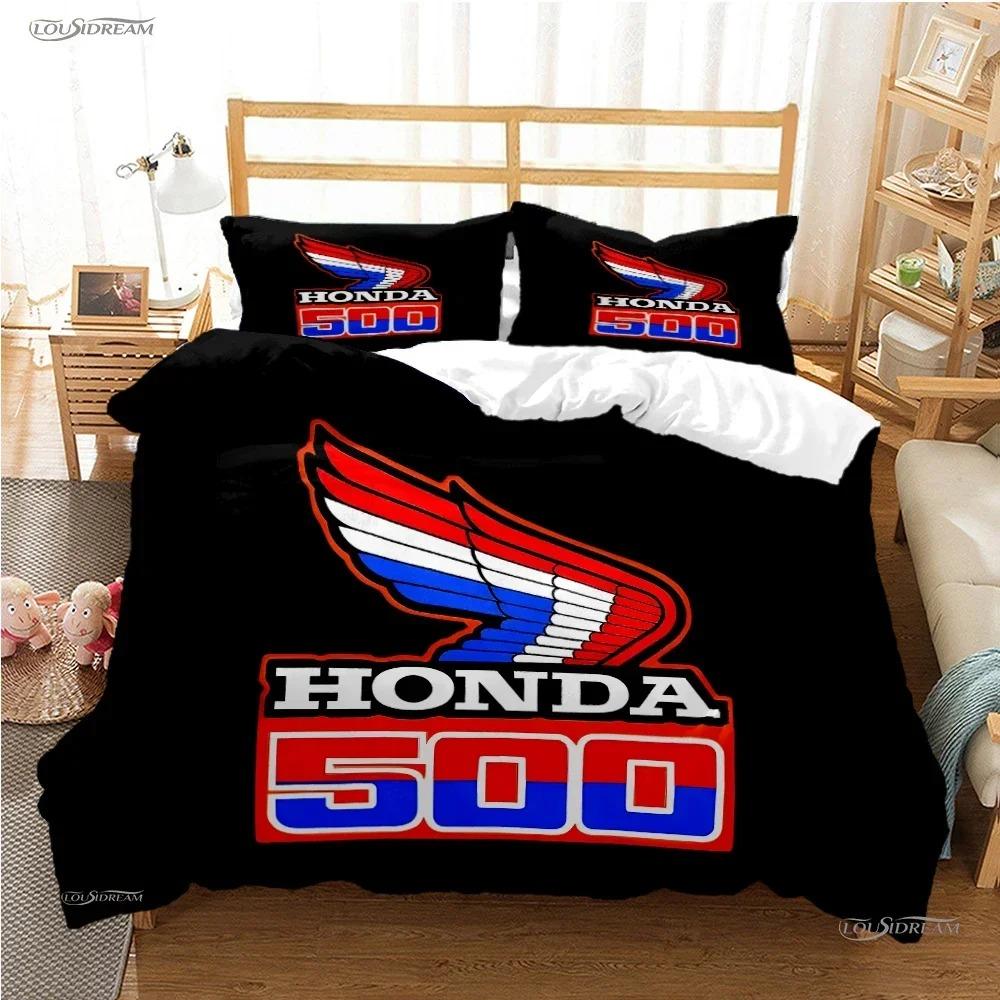

Hrc-Honda Motorcycle Logo Duvet Cover Comforter Bedding Sets Soft Quilt Cover And Pillowcases For Teens Single Double Queen King AU King(245*210cm)3pcs