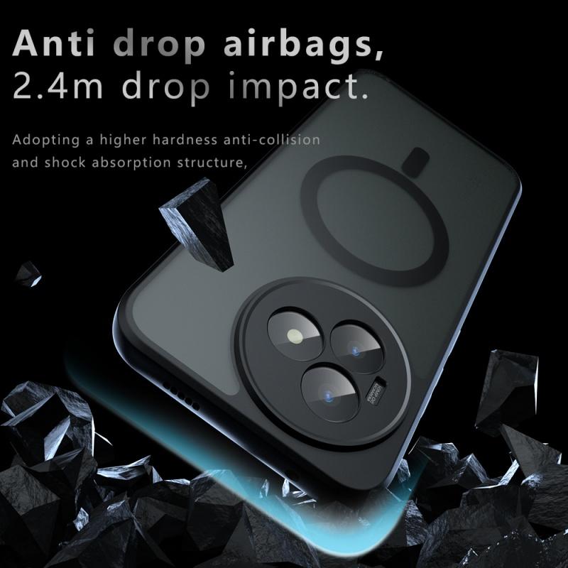 For Redmi K80 Ultra Case Matte Magsafe Drop-proof Built-in Airbag Corner Non-yellowing Material Soft Cover