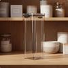 Clear Canister HumidityResistant Dry Food Storage Goods Jar for
