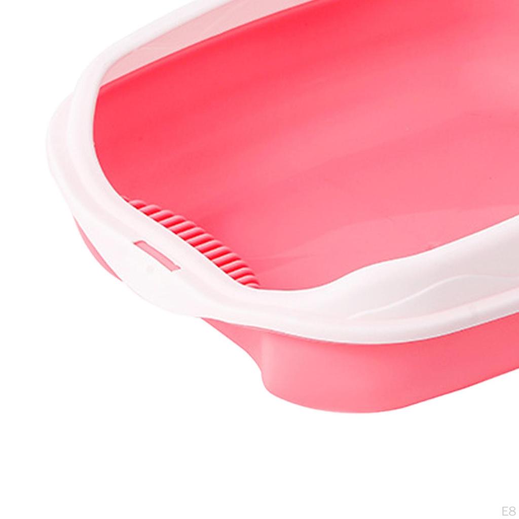 Cat Toilet Open Top Pet Litter Tray Kitten Pan for Small Pets Rabbit