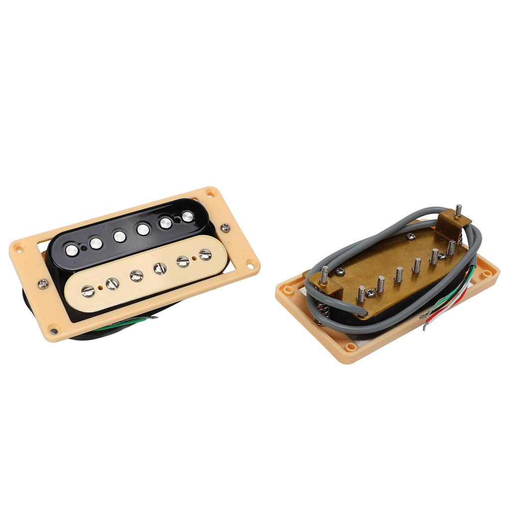 Double Coil Pickup Set Kunststoff Metall Vorverdrahtet 4 Adern E-Gitarrenzubehör zum Ersetzen