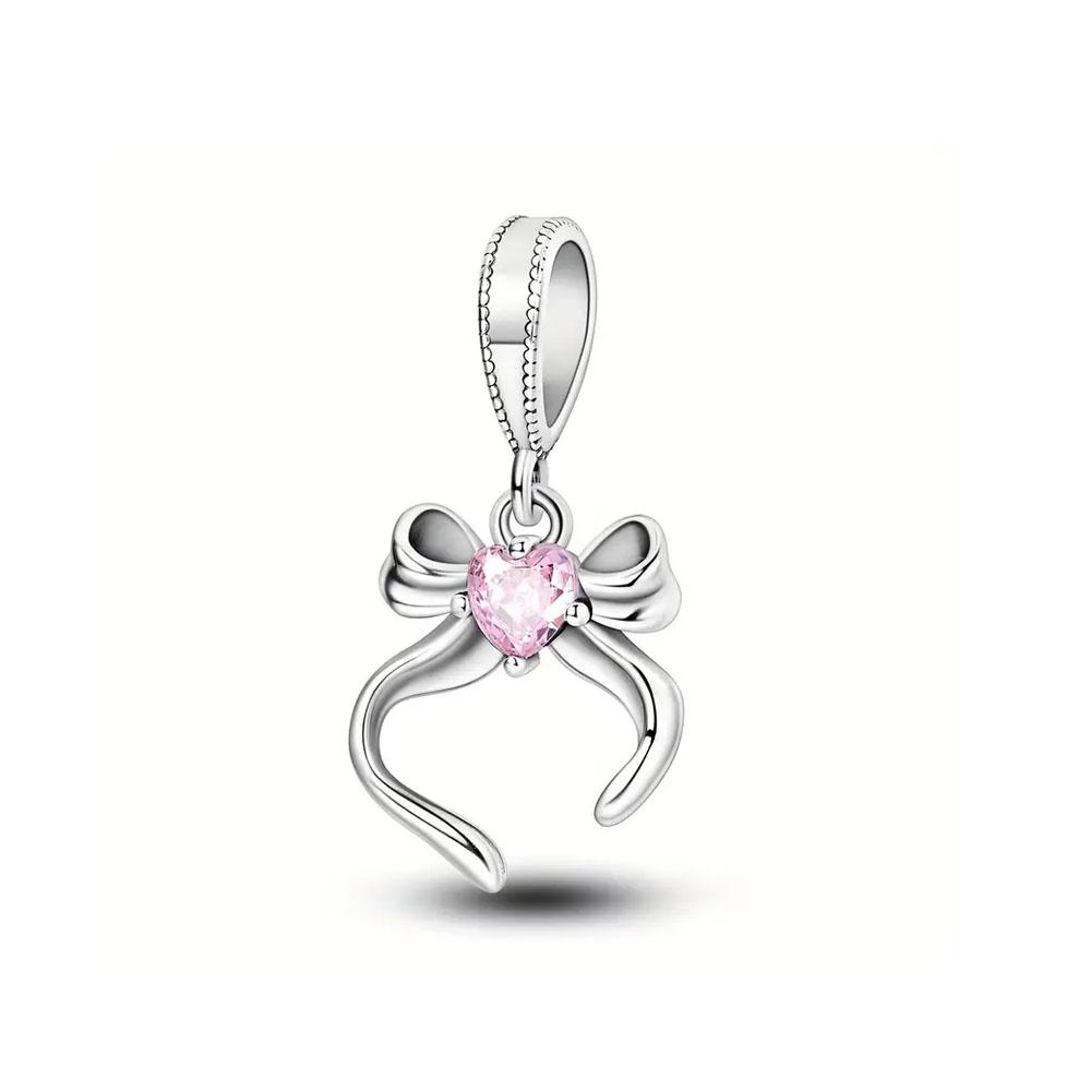 New Silve Red Heart Rudder Anchor Pendant Charm Bead Fit Original Diy Bracelet For Women Diy Fashion Jewelry Making