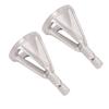 2pcs Deburring External Chamfer Tool 6 Slots Cr12MoV Remove Burr Repairs Tool for Stainless Steel Silver