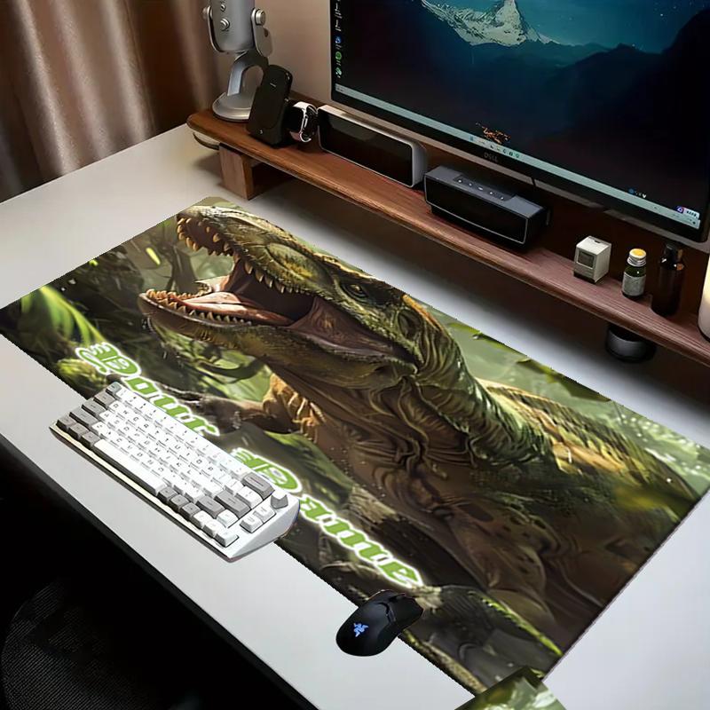 1PC Custom Name Tyrannosaurus Rex Jungle Mouse Pad, Keyboard and Mouse Desk Pad, for Computer Notebook Birthday Gift For Any Room Or Office