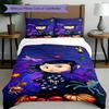 3pcs Duvet Cover Set (1*Duvet Cover + 2*Pillowcase, Without Core), Coraline Print Bedding Set, Bedroom Decor, All‑Season, Birthday Gift