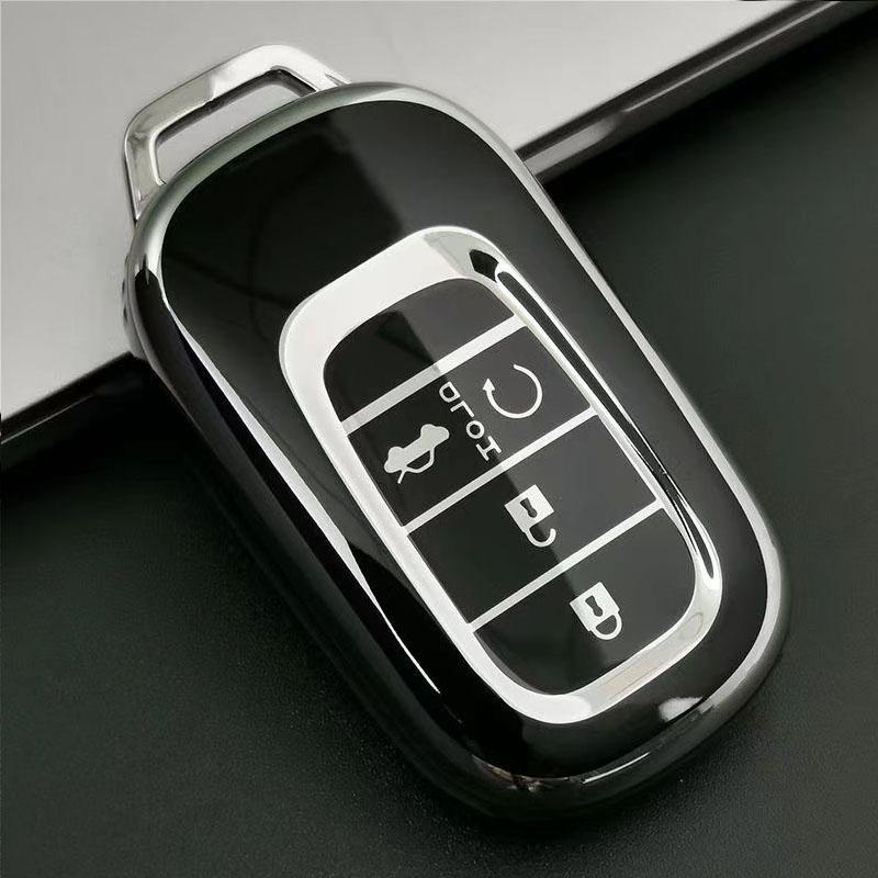 New Soft Tpu Car Case Cover Protective Case For Honda Civic Accord Hr-V Cr-V Crv    5Buttons Car Key Bag Accessories