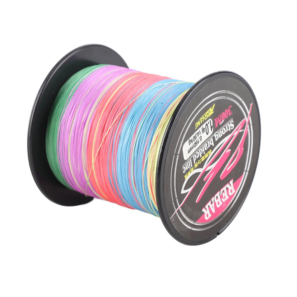 8 Strands Braided Fishing Line 300M Multi Colored Fishing Tackle Ultra Braided Line Fishing Props