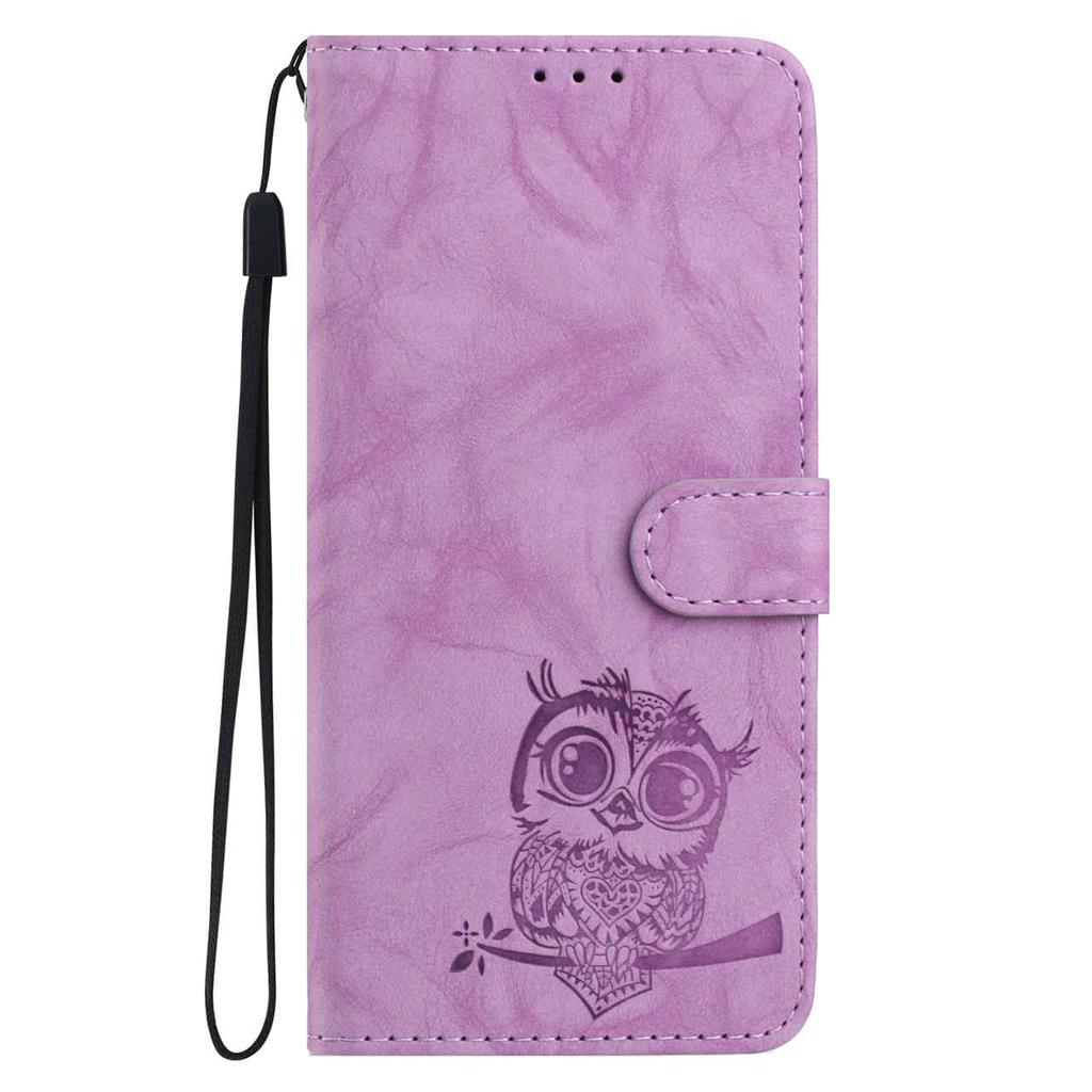 8-Color Owl Embossed Pattern Wallet Case for Samsung Galaxy A12 A15 A26 S20-S25...,Flip Card Design
