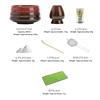 4PCS Ceramic Bamboo Japanese Matcha Tea Set Matcha Whisk Holder Reusable Matcha Whisk Set Matcha Bowl Matcha Making Kit