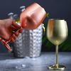 220/500ml Edelstahl Weinglas Cocktailkelch Rotweinglas Kreatives Metallweinglas Champagnerkelch für Bar Restaurant