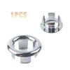 Sink Overflow Ring Drain Cover Replacement Bathroom Kitchen Sink Wash Basin Trim Overflow Cover Hole Insert Round Caps