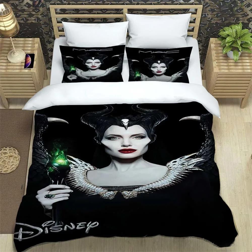 

Villains Maleficent Ursula Evil Queen Bedding Set Duvet Cover Comforter Sets Double Comforte 100% Polyester 3-Piece Set EU King(240*220cm)3pcs