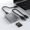 CFexpress Type A Card Reader USB 3.2 10Gbps CF Express Card Reader Type A Adapter with USB C To USB C/USB A Cable for SLR