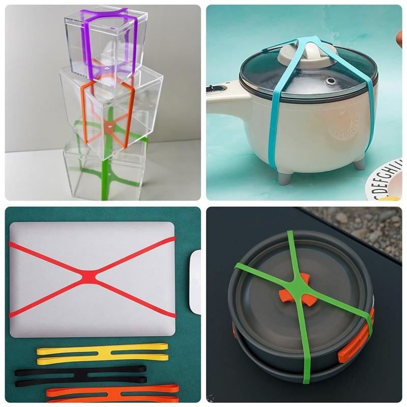 

Fresh 20Pcs Colourful 5 Sizes Silicone Rubber Bands Wide Elastic Tear-Resistant Rubber Rings NONE разноцветный