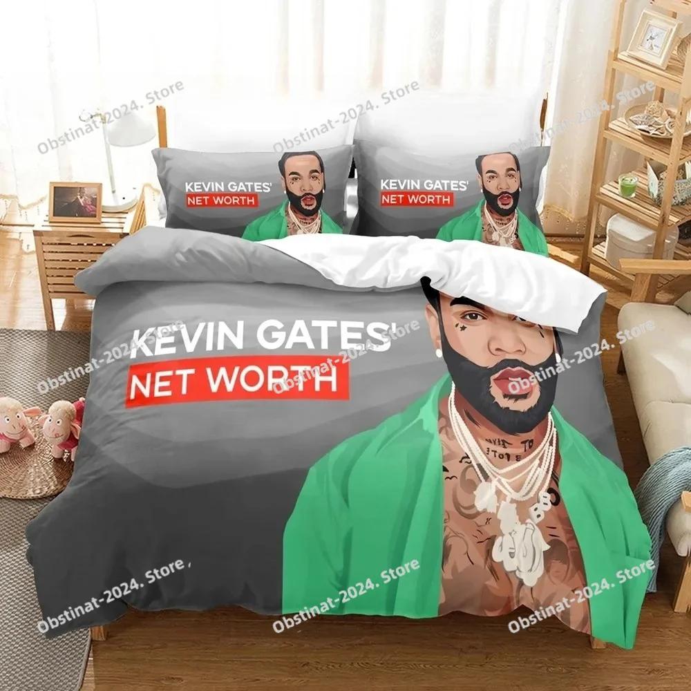 Top Kevin Gates Beding Set Single Twin Printed Bed Linen Set With Pilowcase Bed Soft Duvet Cover Soft Single Double Quen Super King-Sized Dimensionsd