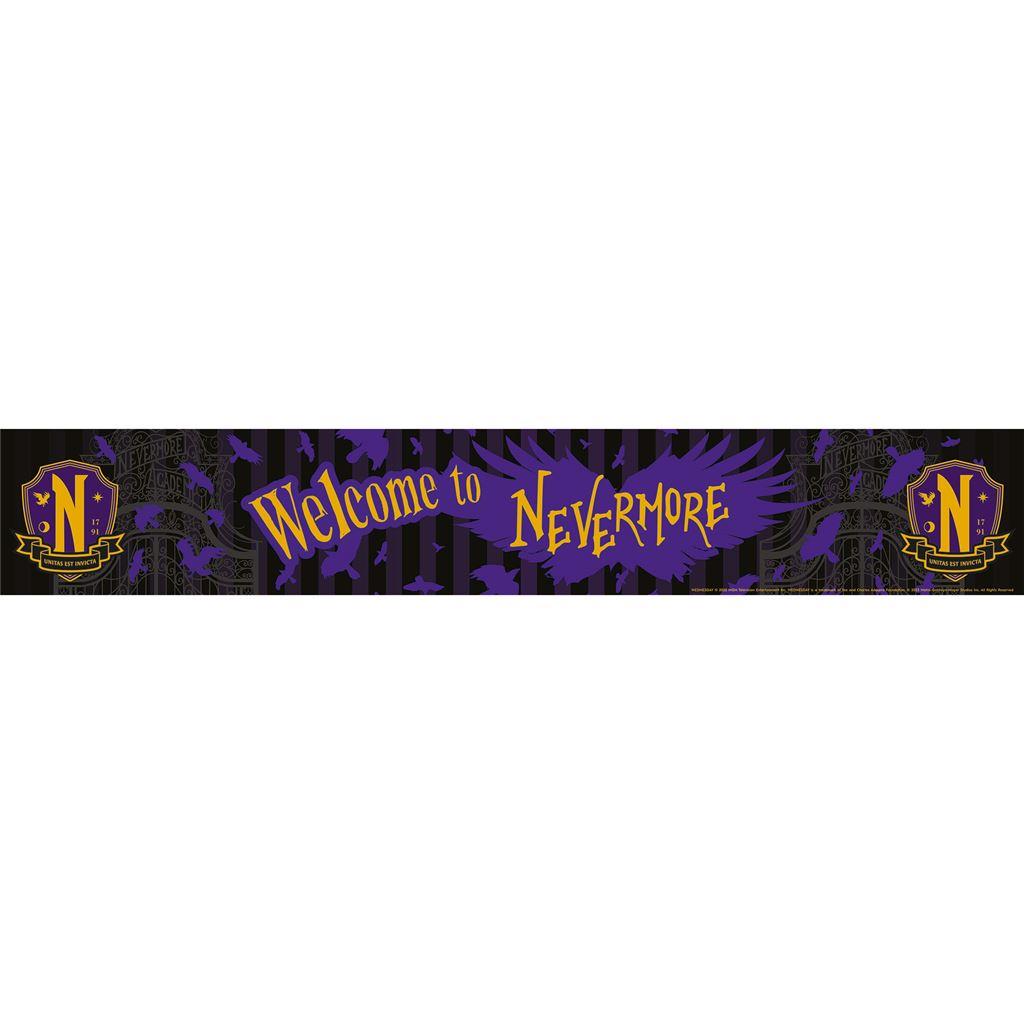 Wednesday Welcome To Nevermore Wooden Door Sign