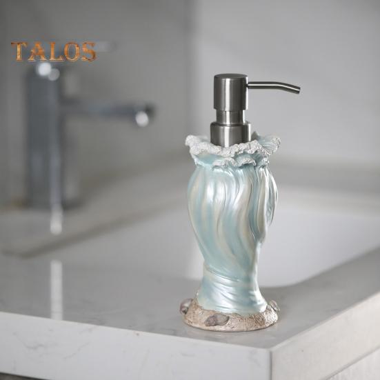 Seashore Theme Soap Dispenser Leak-Proof Design Starfish Shell Decor Hand Sanitizer Pump Coastal Bathroom Accessory
