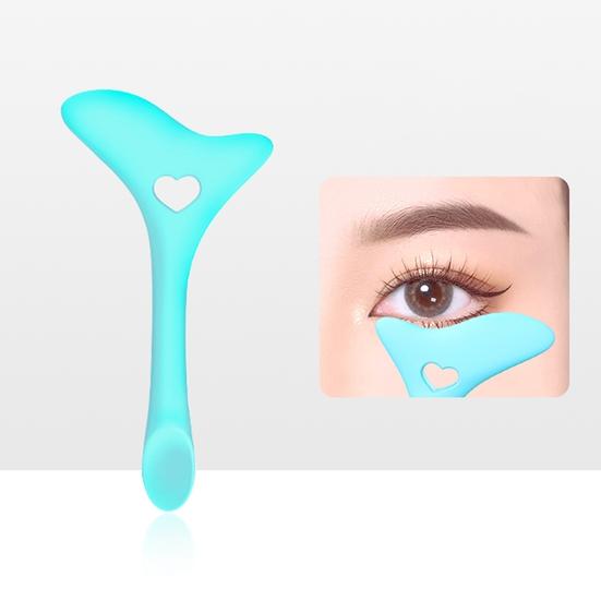 Eyeliner Aid Stencil Quick Multifunctional Effect Time-saving Wide Application Ergonomic Handle Makeup Tool Multi-angle Silicone